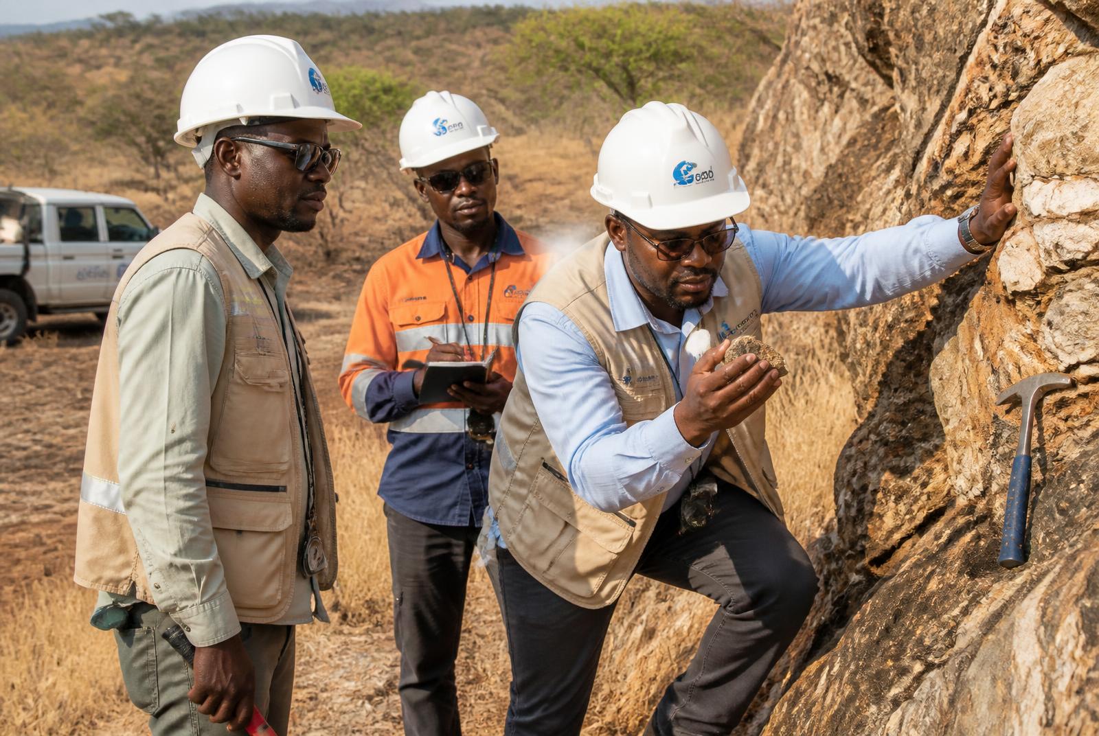 Field crew observing health and safety procedures