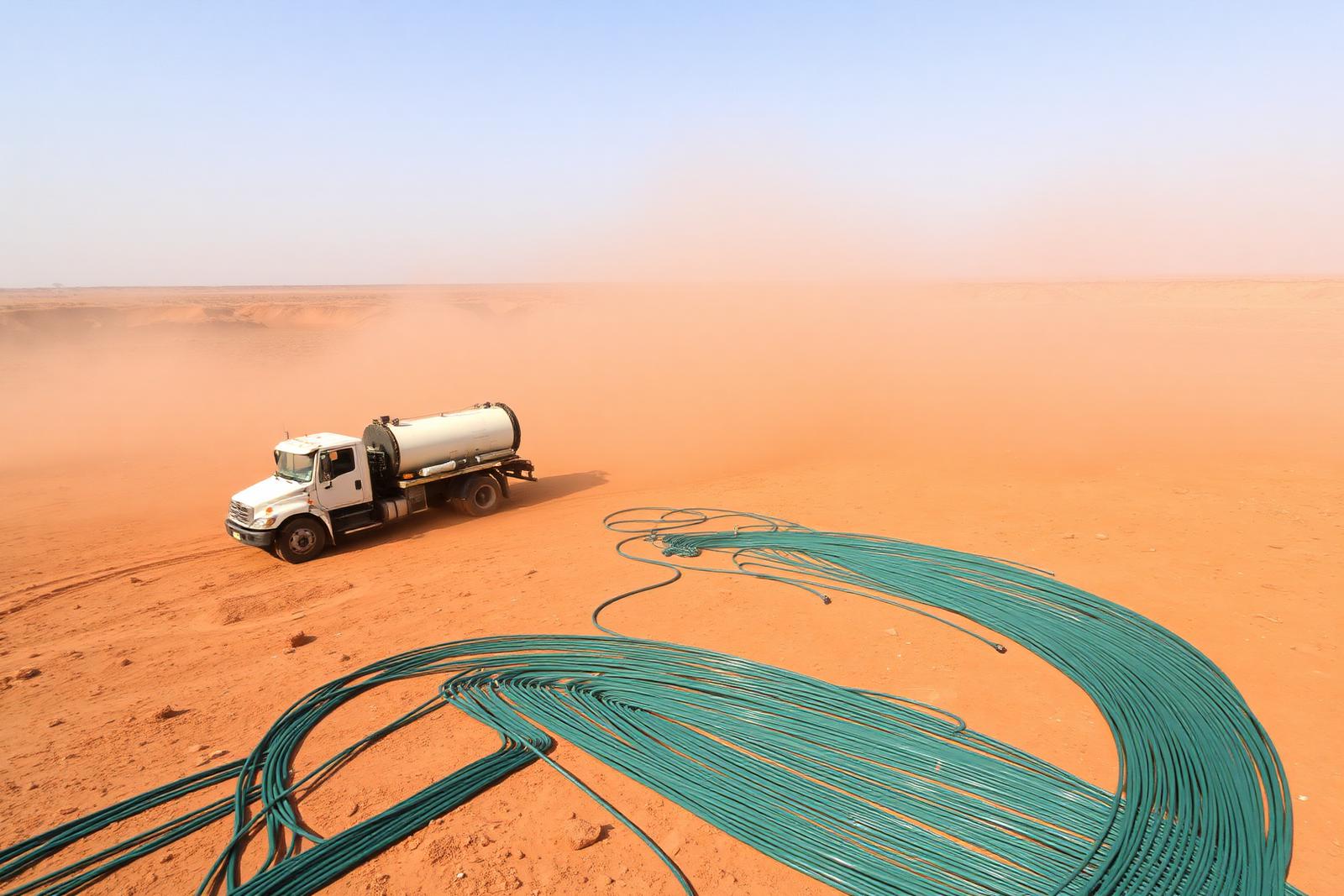 Geophysical survey equipment used in integrated resource exploration